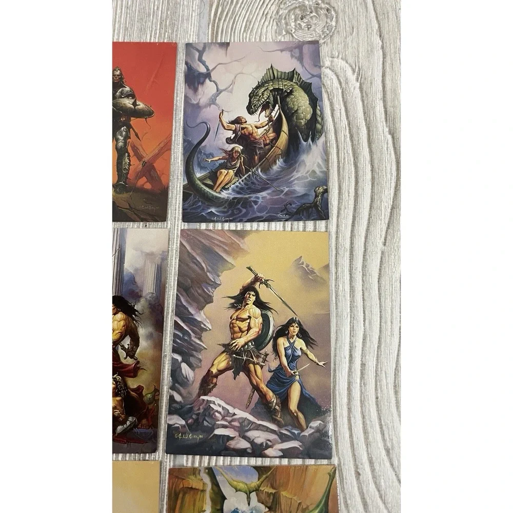 Ken Kelly Fantasy Art Trading Cards 1992 FPG Lot of 9 Cards 20-24 26-29 Dragons
